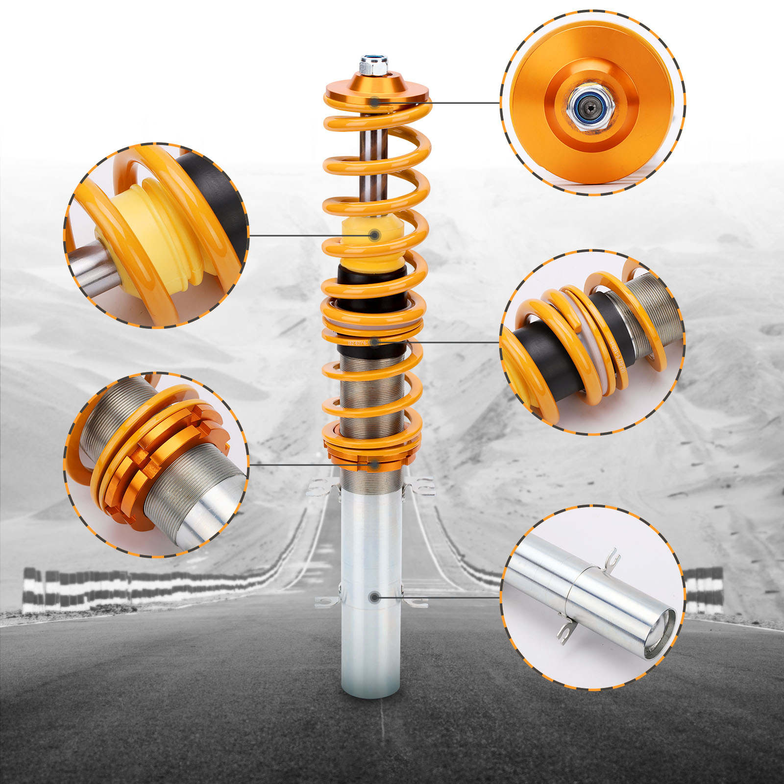 Adjustable Street Coilovers for VW Golf MK4 2WD Only A4 1998-2005