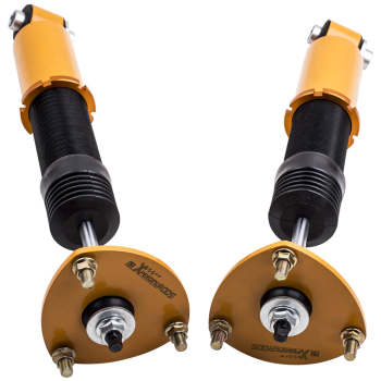 Rear Coilovers Shocks and Springs compatible for BMW X5 E53 2000-2006 Adj. Height Struts Lowering Kit
