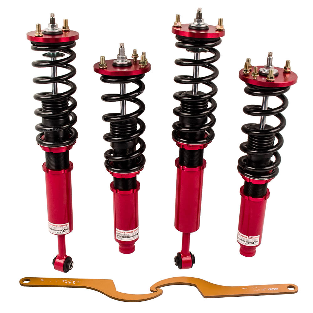 Amortisseur réglable 24 position amortisseur compatible pour Honda 98-02 Accord 99-03 / Compatible pour Acura TLkit d'abaissement