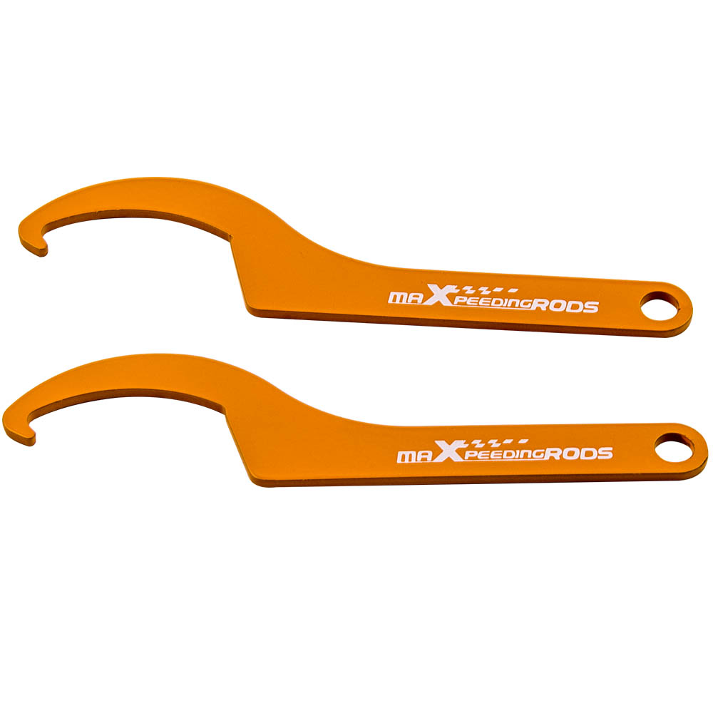 2x Coilovers Adjustment Tool Steel Spanner Wrenches for Aftermarket Coilovers
