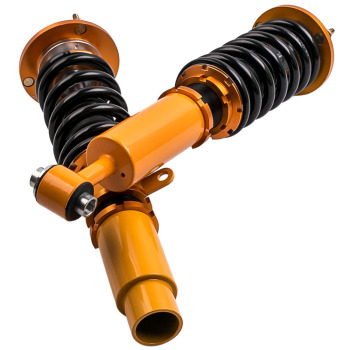 Combinés Filetés compatible pour BMW E39 1996-2003 Réglable Suspension hélicoïdale + support supérieurkit dabaissement