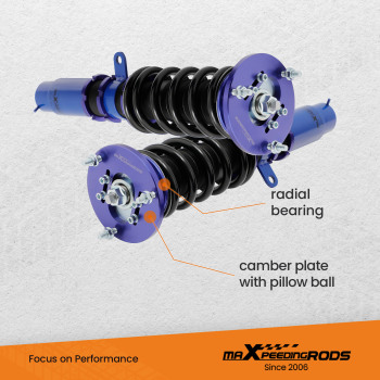 Coilover Kit de suspensión de compatible para BMW 3 (E46) Sedán de 4 puertas 1998-2005