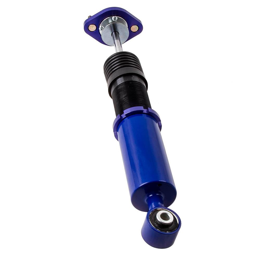 Blue Complete Coilovers compatible for BMW E46 3 Series Adj. Height + Pair Sway Bar Links lowering kit