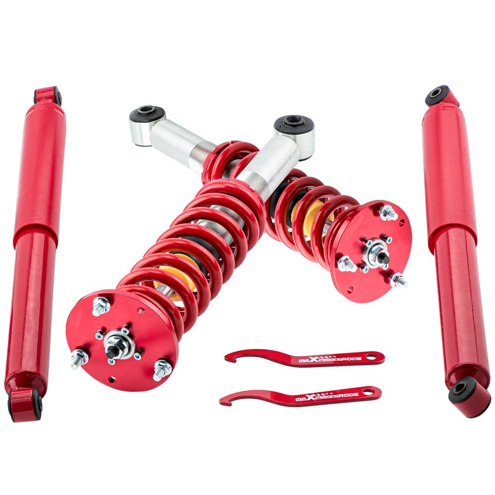 Front Strut Rear OEM Repacement Shock Kit compatible for Ford F-150 04-08 Mark LT 06-08 RWD Lowering Kit