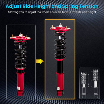 Front and Rear Air to Coil Conversion Kit compatible for Lincoln Navigator Expedition 03-06 lowering kit