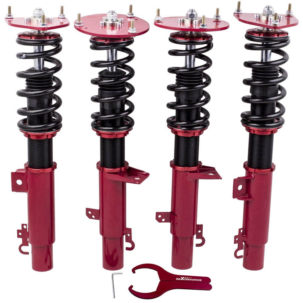 Coilover Kits compatible for Ford Taurus compatible for Mercury Sable 1996-2005 Adj Height Shocks Red