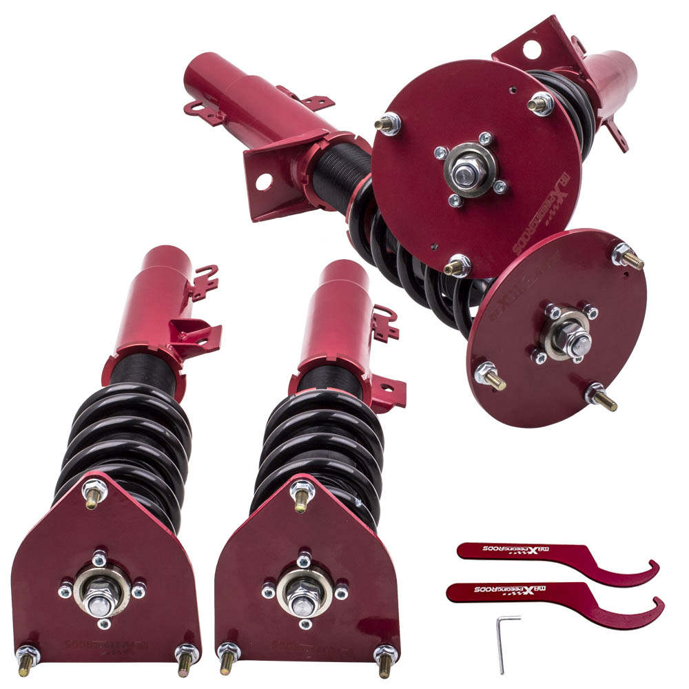 Compatible for Ford Taurus compatible for Mercury Sable 1996-2005 Adj Height Shocks Red Coilover Kits 