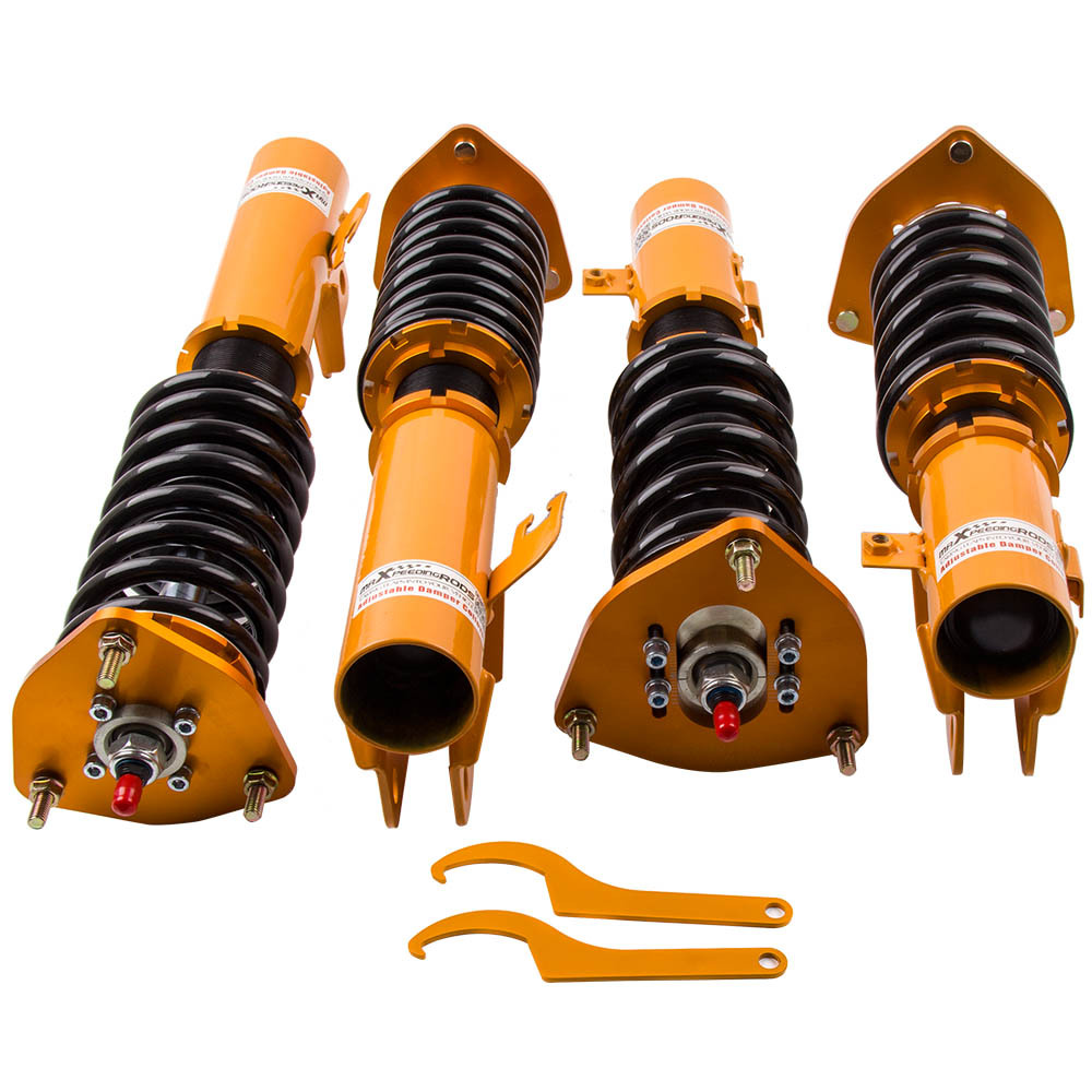 4X Ammortizzatore Sospensione Assetto Regolabile compatibile per Subaru Impreza GC8 TRE Lowering Kit