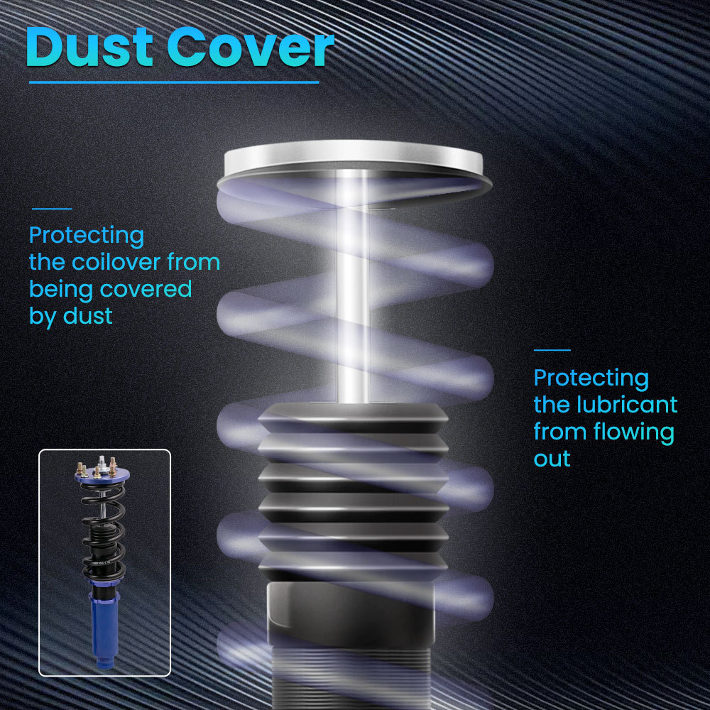 Maxpeedingrods Shock Absorbers Coilover Suspension Kit compatible for Honda Accord 2003-2007 lowering kit