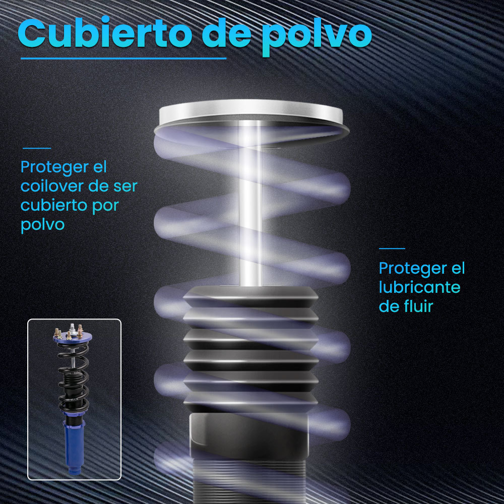 Maxpeedingrods Amortiguadores Coilover Kit de suspensión Compatible para Honda Accord 2003-2007