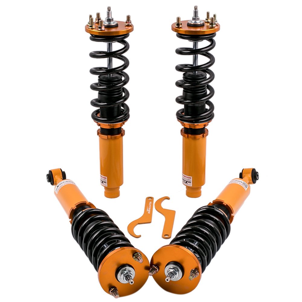 Maxpeedingrods Amortiguador Coilovers Kits de suspensión 24 vías ajustables Compatible para Honda Accord 2003-2007