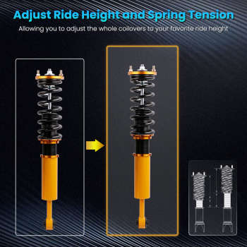 Height Adjustable Coilover Suspension Kit compatible for Honda Accord VII 4-door sedan CM4/CM5/CM6 03-07 Lowering Kit