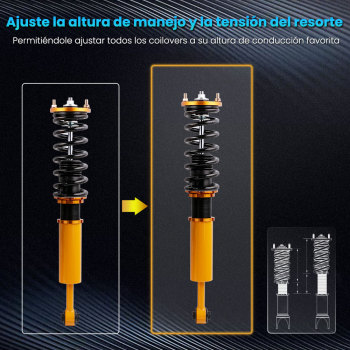 Maxpeedingrods Kits de descenso de suspensión de coilover Compatible para Honda Accord VII sedán de 4 puertas CM4/CM5/CM6 2003-2007