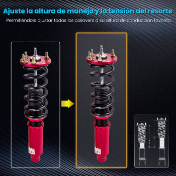 Coilover Amortiguador Delantero Trasero Ajustable compatible para Honda Accord 2003-2007