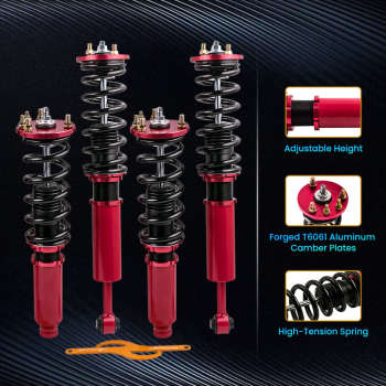 Height Adjustable Coilover Suspension Kit compatible for Honda Accord 2003-2007 Lowering Kit