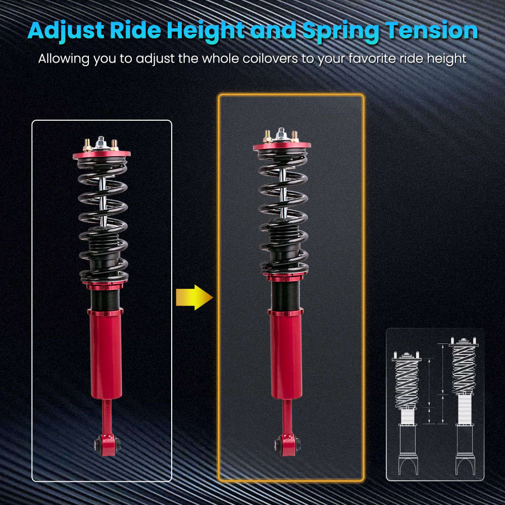 Coilover Spring Over Struts Suspension for 04-08 compatible for