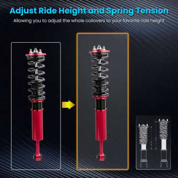 Height Adjustable Coilover Suspension Kit compatible for Honda Accord 2003-2007 Lowering Kit