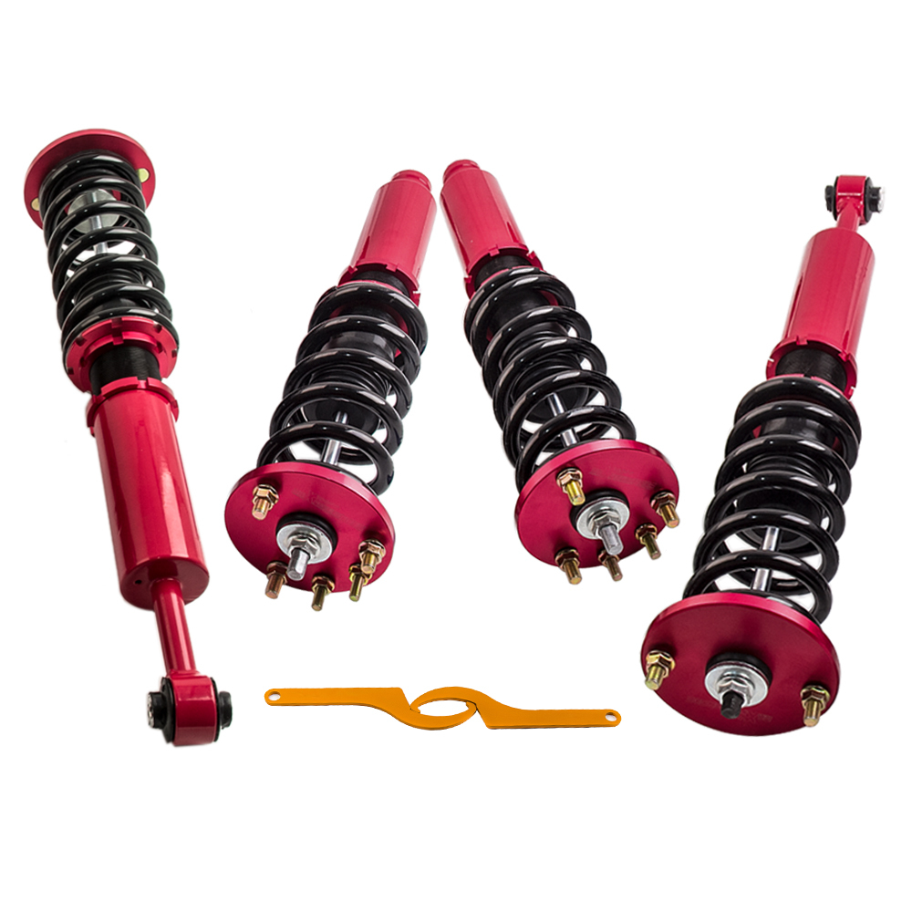 Maxpeedingrods Kits de suspensión Coilovers de puntal de bobina de altura ajustable Compatible para Honda Accord 2003-2007