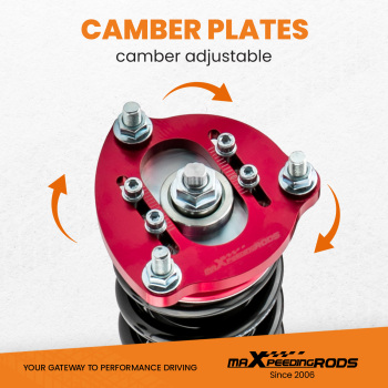 Compatible for Honda CivicSi 2006-2011 Maxpeedingrods Suspension Kits Adjustable Height Coil Strut Coilovers lowering kit