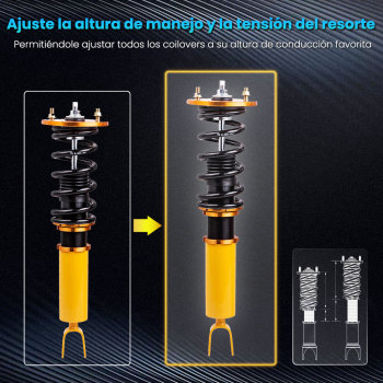 Suspensión de muelles helicoidales Suspensión compatible para Honda Accord 94-97 Amortiguador