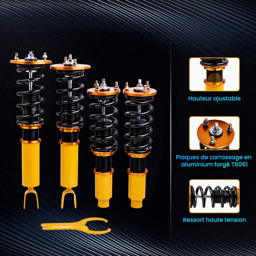 Kit de amortisseur compatible pour honda accord compatible pour acura suspension ressortkit dabaissement