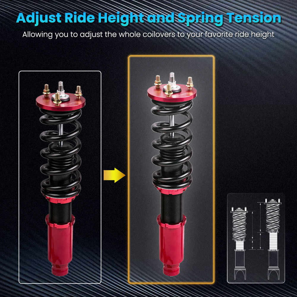 Coilover Kits compatible for Honda Accord 1990-1997 compatible for Acura CL 97-1999 Height Adjustable Lowering Kit