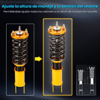 Maxpeedingrods - Kits de suspensión ajustable con amortiguador de doble tubo Compatible para Acura Integra 1994-2001 DC2 DC4 01/88 - 12/95