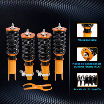 Maxpeedingrods - Kits de descenso de suspensión con coilover completo Compatible para Acura Integra 1990 -1993 DA DB