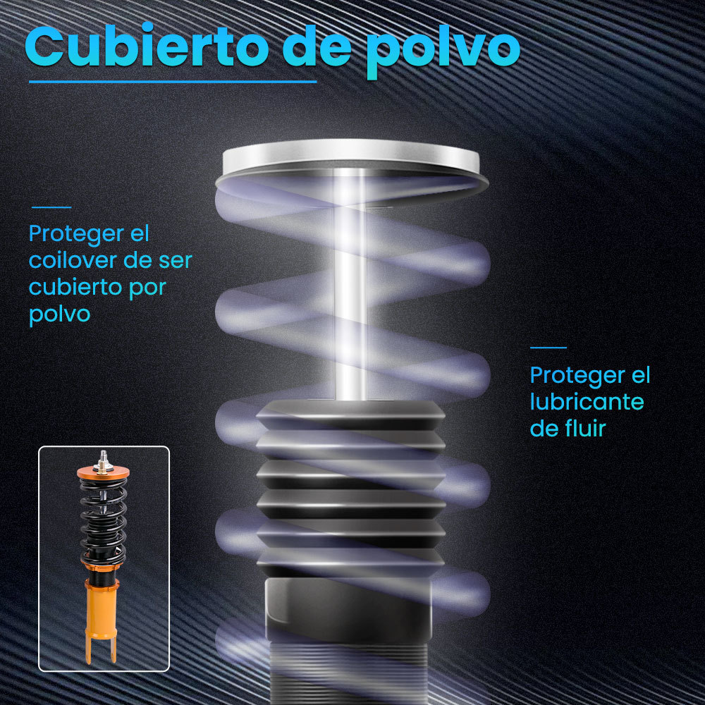 Maxpeedingrods - Kits de descenso de suspensión con coilover completo Compatible para Acura Integra 1990 -1993 DA DB