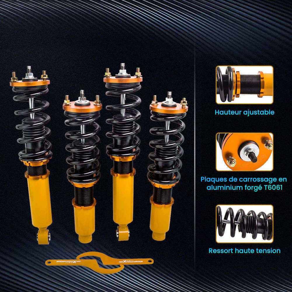 Kit de combine fielets amortisseur suspension struts compatible pour honda cr-v rd 1996-2001