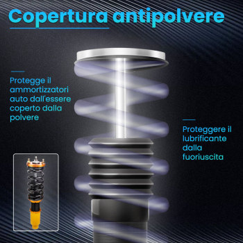 Kit ammortizzatori per auto Anteriore e Posteriore compatibile per Honda CR-V Lowering Kit