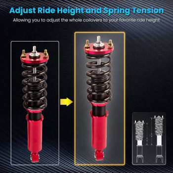 Compatible for Honda CR-V 1996-2001 Adjustable Height Coil Struts Suspension Kits Coilover Lowering Kit