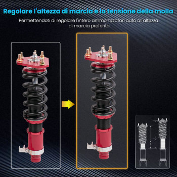 Ajustar coilover kit compatibile per Honda Prelude BB6 92-01 Suspensión Coilovers Lowering Kit