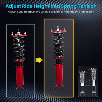 Compatible For HONDA PRELUDE BB1-BB9 1992-2001 Shock Absorbers Adj. Height Complete Coilovers Kitslowering kit