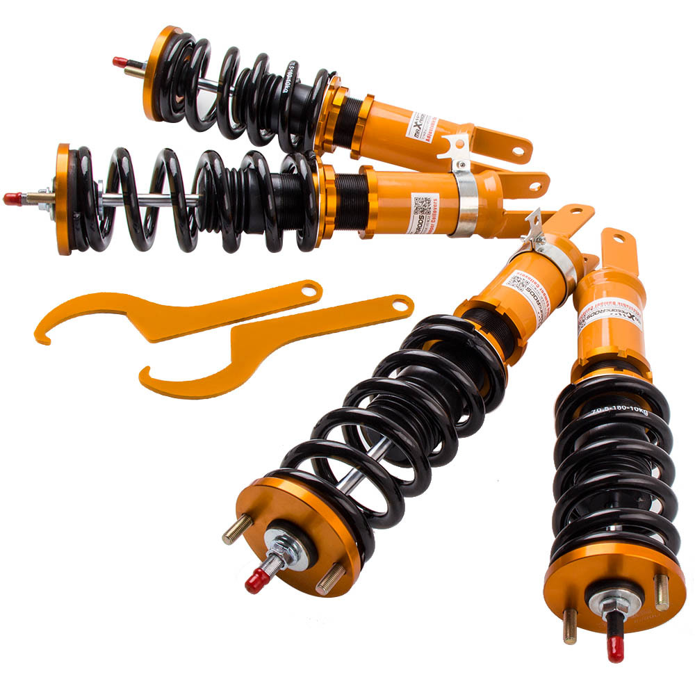 Amortisseurs combinés filetés compatible pour Honda S2000 AP1 AP2 Amortisseur Strut Adj. amortisseurkit d'abaissement