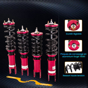 Ressort Amortisseurs Amortisseurs Réglable pour Ressort hélicoïdal compatible pour Honda S2000 AP1 AP2kit d'abaissement