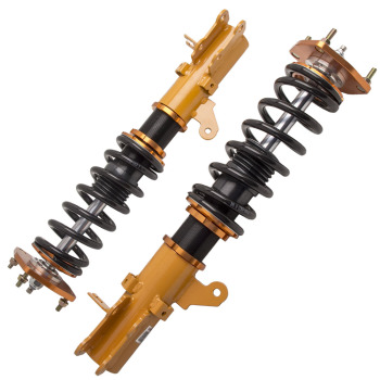Amortiguador de 24 pasos y kit de coilover de altura ajustable compatible para Hyundai Tiburon 2003-2008