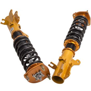 Amortiguador de 24 pasos y kit de coilover de altura ajustable compatible para Hyundai Tiburon 2003-2008