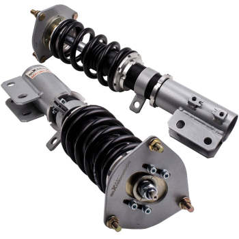 Coilovers Kit compatible for Hyundai Veloster 2013-2015 Adj. Damper Coils and Struts Grey Lowering Kit