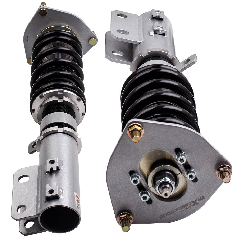 Coilovers Kits compatible for Hyundai Veloster 2012-2018 1.6L Adj. Damper Shocks Grey lowering kit