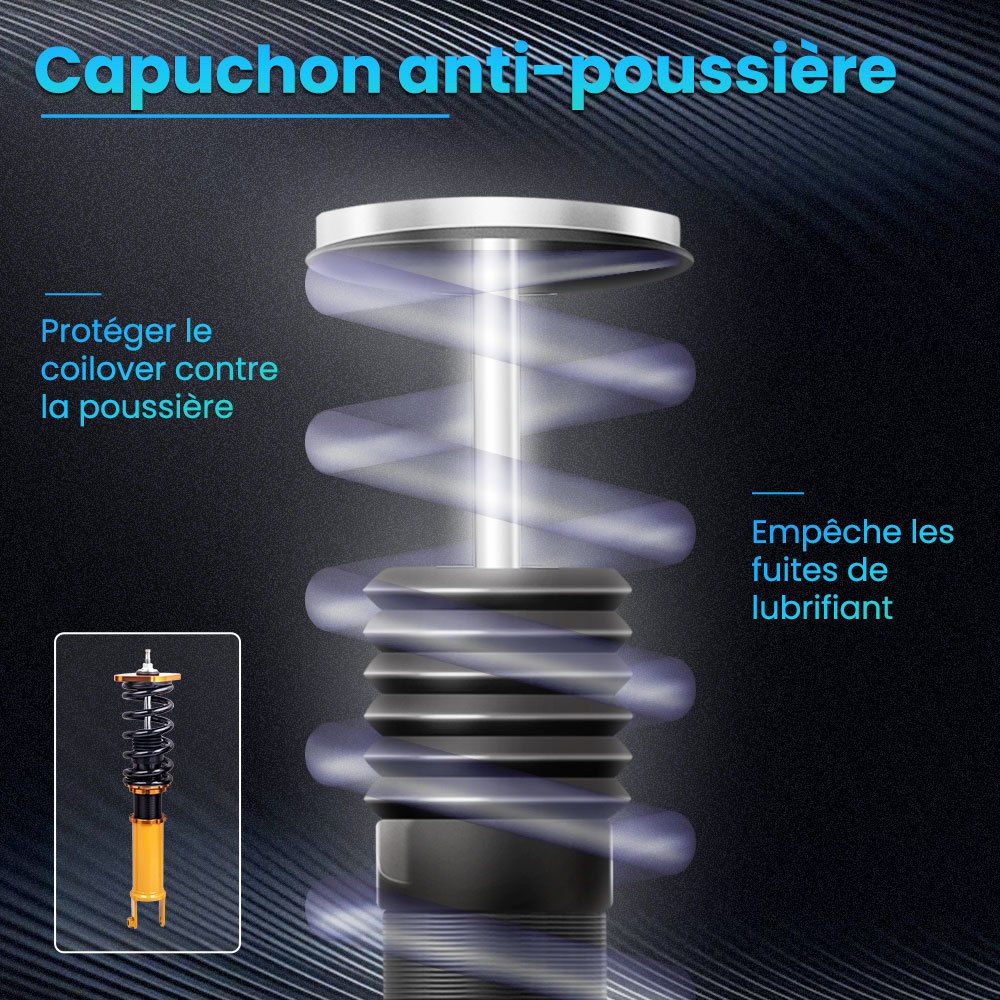 Combinés filetés Suspension Kit Amortisseurs compatible pour Infiniti M35x M45x G35x AWDkit d'abaissement