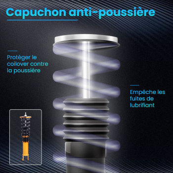 Combinés filetés Suspension Kit Amortisseurs compatible pour Infiniti M35x M45x G35x AWDkit d'abaissement