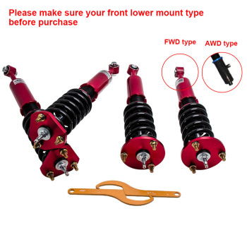 abaissement combinés filetés compatible pour Lexus IS350 IS250 2006 2007 2008 2009 2010 2011 2012 (lot de 4)kit d'abaissement