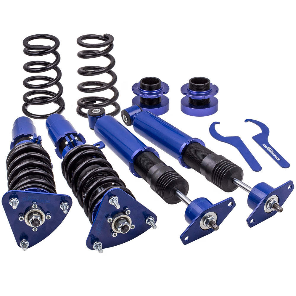 Kit de amortiguadores de suspensión compatible para Mazda 3 04-09 Muelles helicoidales Amortiguadores Adj. Altura
