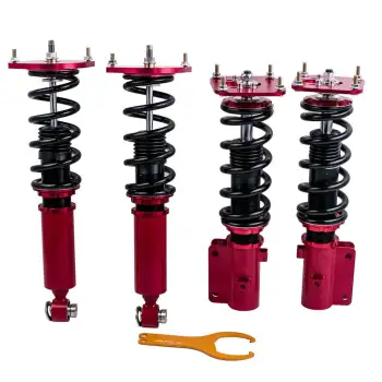 Coilovers Spring Struts Compatible For Mazda Savanna Rx7 Fc3s 1 3l R2 Gas Coupe 86 91 Adj Height Amp Camber