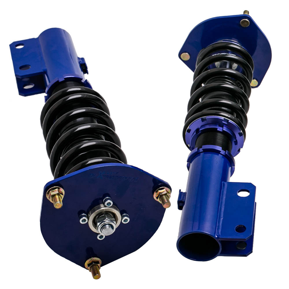 Coilover KitsCompatible compatible for Mitsubishi 3000GT VR-4 AWD 1991-1999 3.0L Shock Absorbers Struts Blue lowering kit