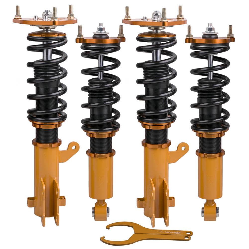 Kit completo de amortiguadores compatible para Mitsubishi Eclipse 00-05 Suspensión de muelles helicoidales