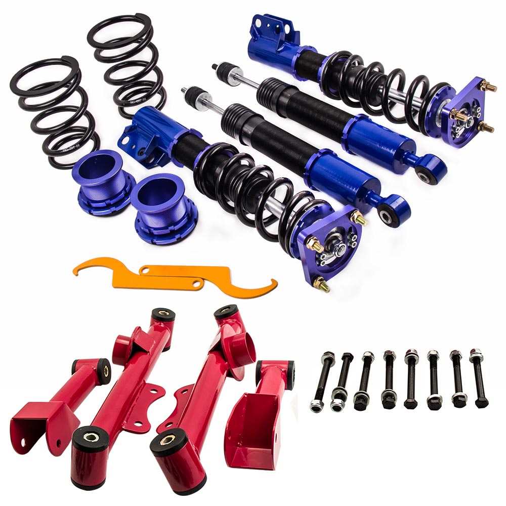 For Ford Mustang 4th 94-04 Adj. Height + Control Arm Racing Coilovers Kits 