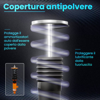 Adjustable Ammortizzatore compatibile per Nissan 300ZX Z32 90-96 Coilover Sospensioni Strut Lowering Kit