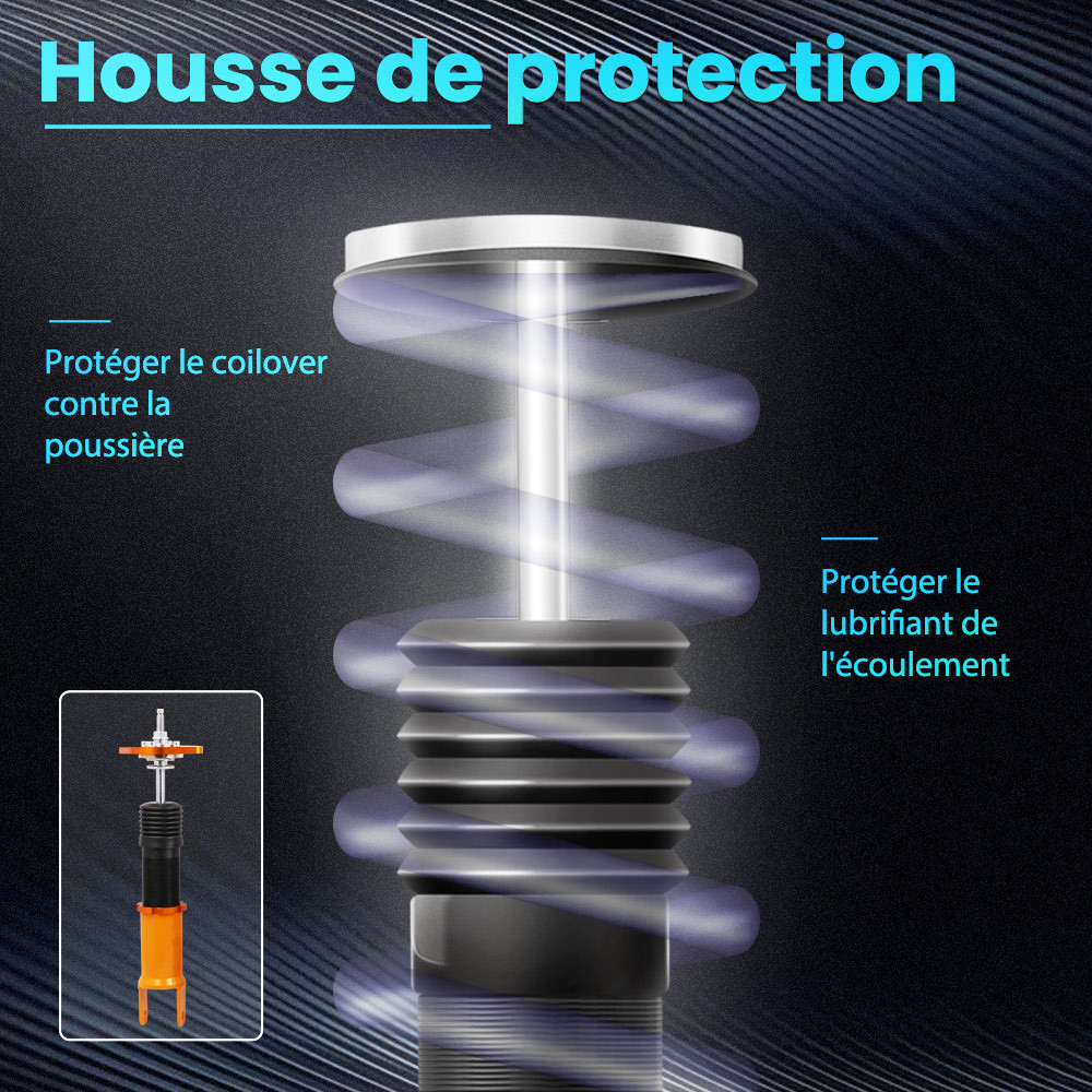  Kit dabaissement de suspension réglable Combines filetes Compatible pour NISSAN 350Z ROADSTER cabriolet 2003-2008USA (Z33 ) 